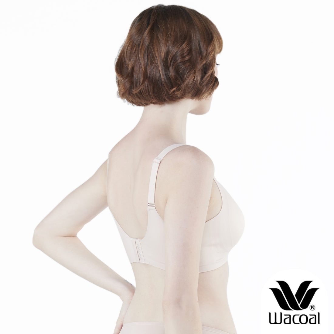 Wacoal Smart Size Go Girls Jelly Bra, Wacoal wireless bra, pack of 2 pieces, model WB3Y28/WB3228, beige (BE)