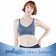 Wacoal smooth underwear set, wireless bra, Smart Size, padded foam, model WB3Y28, blue (BU)