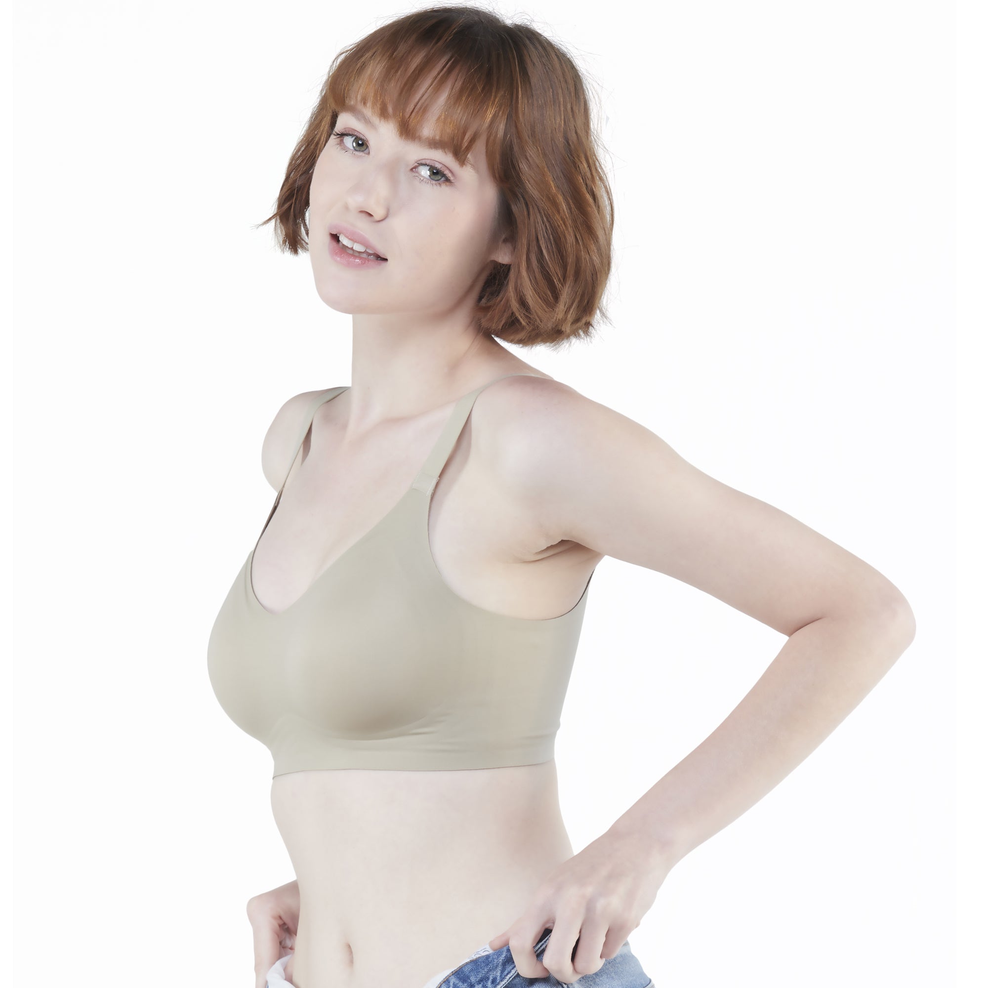 Wacoal ชุดชั้นเนียน บราไร้โครง Smart Size เสริมฟองน้ำ แพ็ค 2 ชิ้น รุ่น WB3Y28/WB3228 สีเขียว (GR)