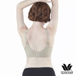 Wacoal ชุดชั้นเนียน บราไร้โครง Smart Size เสริมฟองน้ำ แพ็ค 2 ชิ้น รุ่น WB3Y28/WB3228 สีเขียว (GR)