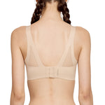 Wacoal smooth underwear set, wireless bra, Smart Size, thin foam, 2-piece set, model WB3Y34/WB3234, beige-beige (BE)