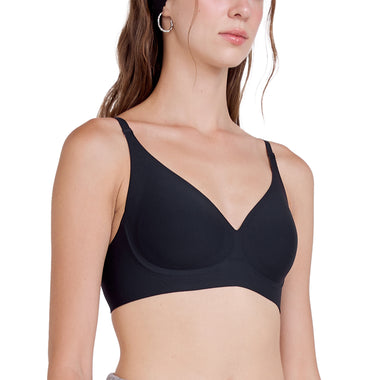Wacoal Go Girls Smart Size Low Back Bra, Wacoal wireless bra, model WB3Y40, black (BL)