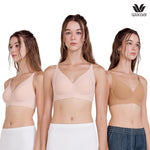 Wacoal Go Girls Smart Size Jelly Bra บราไร้โครงวาโก้  แพ็ค 3 ชิ้น รุ่น WB3Y35/WB3335 (คละสี)