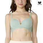 Wacoal Go Girls Smart Size Sexy Look บราไร้โครงวาโก้  แพ็ค 2 ชิ้น  รุ่น WB3Y37/WB3237 สีชมพูอมส้ม/เขียว (GO)