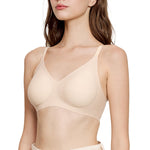 Wacoal ชุดชั้นเนียน บราไร้โครง เย็นสบาย Smart Size Easy Icy รุ่น WB3Y45 สีเบจ (BE)