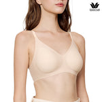 Wacoal ชุดชั้นเนียน บราไร้โครง เย็นสบาย Smart Size Easy Icy รุ่น WB3Y45 สีเบจ (BE)