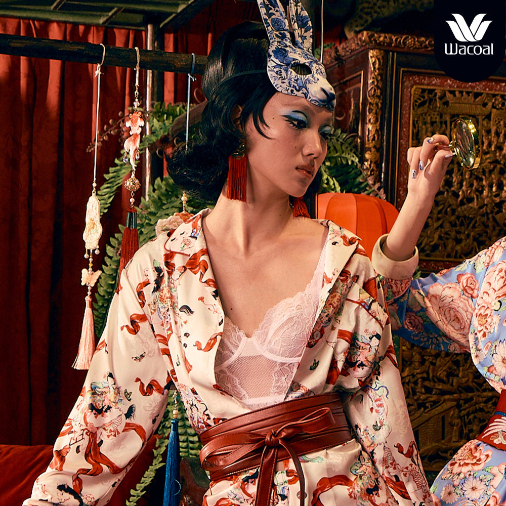 WacoalxPhannapast บราลูกไม้ซีทรู มีโครง รุ่น WB5201 สีขาว (WH)