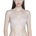 Wacoal Push Up Bra บรามีโครง เสริมฟองน้ำบาง 8 มม. (บราและกางเกงใน) รุ่น WB5P03+MU5P03 สีเบจ (BE)