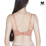 Wacoal Push Up Bra, underwire bra with 8 mm thin padding (bra and panties), model WB5P03+MU5P03, brick orange (BN)