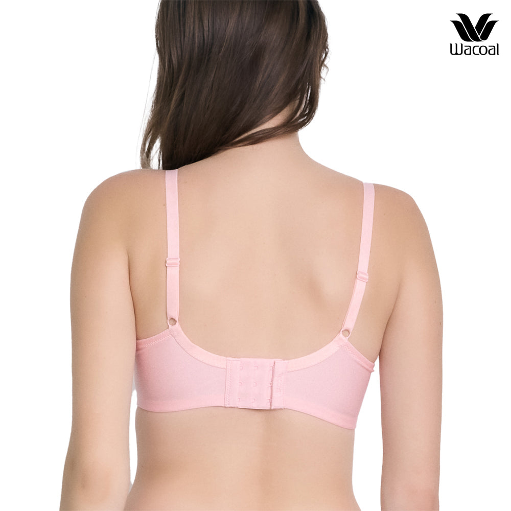 Wacoal บรามีโครง เสริมฟองน้ำบาง 8  มิล รุ่น WB5P59 สีชมพู (SG)