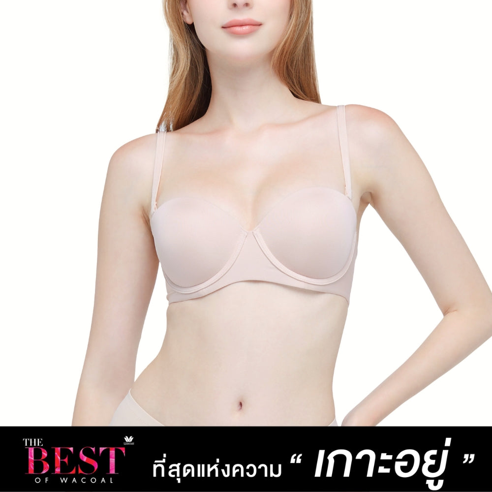 Wacoal บราเกาะอก เกาะอยู่ไม่เลื่อนหลุด ที่สุดของความเกาะอยู่ The Best of Wacoal รุ่น WB5P60 สีเบจ (BE)