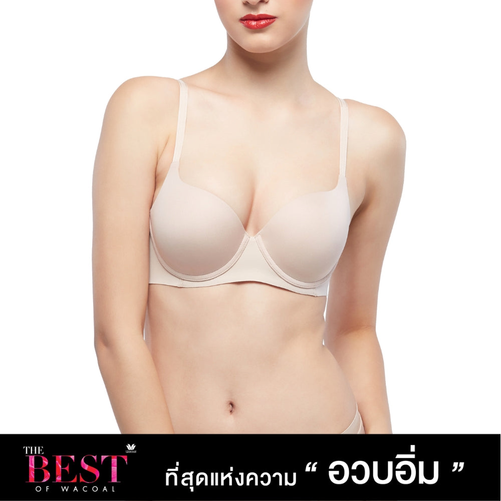 Wacoal บราดันทรงมีโครง เสริมฟองน้ำหนา รุ่น WB5P79 สีเบจ (BE)