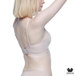 Wacoal Wireless Bra, wireless bra, comfortable to wear, model WB5X52, beige color (BE)