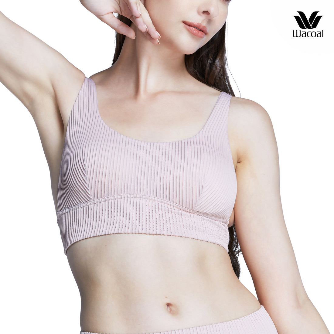 Wacoal Smart Size Bra, wireless bra, easy to choose and comfortable to wear. (Bra and panties) Model WB5X53+MU5X53 Beige (BE)