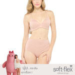 Wacoal Wireless Bra, comfortable to wear, 10 mm thin foam, model WB5X55, beige (BE)