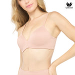 Wacoal Wireless Bra, comfortable to wear, 10 mm thin foam, model WB5X55, beige (BE)