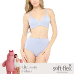 Wacoal Wireless Bra, comfortable to wear, 10 mm thin foam, model WB5X55, light purple (LV)