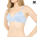 SOFT FLEX  มีดีมากกว่านุ่มบราไร้โครง ฟองน้ำบาง 10 มิล รุ่น WB5X59 สีม่วงนวล (VM)
