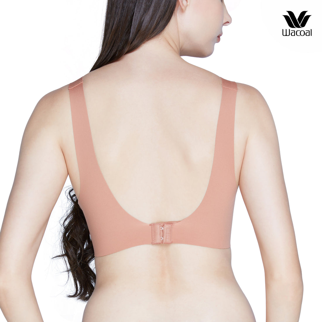 Wacoal Wireless Bra, wireless bra with 10 mm padding (bra and panties), model WB5X69+MU5X69, brick orange (BN)