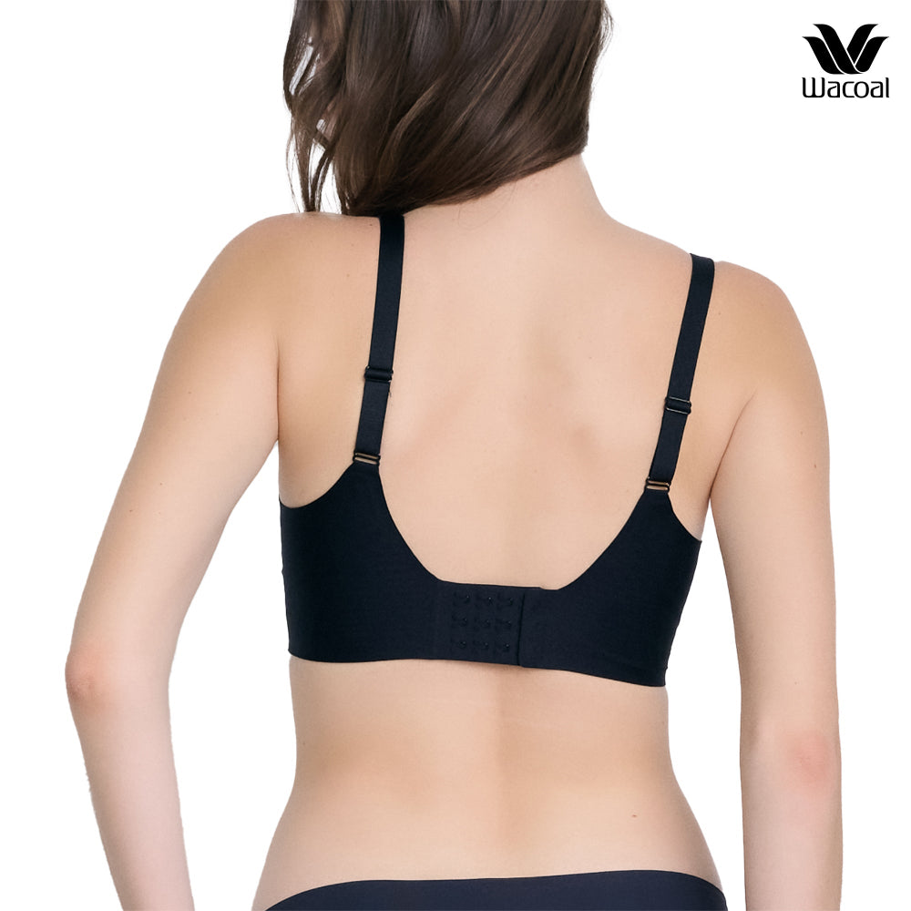 Wacoal Smart Size บราไร้โครง ฟองน้ำบาง 10 มิล รุ่น WB5X88 สีดำ (BL)