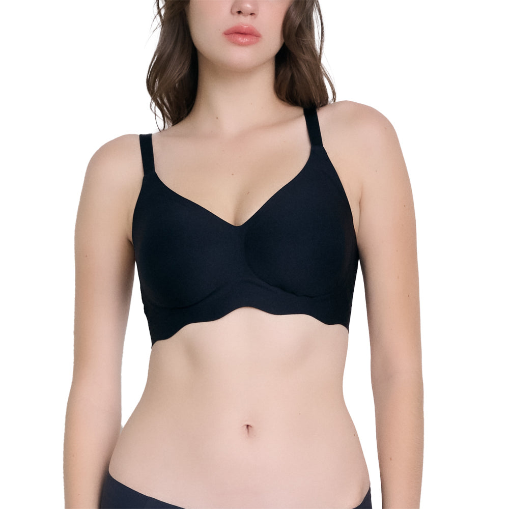 Wacoal Smart Size บราไร้โครง ฟองน้ำบาง 10 มิล รุ่น WB5X88 สีดำ (BL)