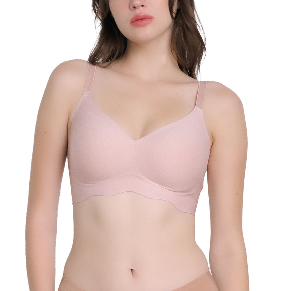 Wacoal Smart Size บราไร้โครง ฟองน้ำบาง 10 มิล รุ่น WB5X88 สีชมพู (CP)