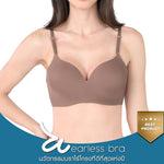 Wacoal Best Innovation, the best non-wired bra of the year, model WB5X95 (paired with MUP200 pants), brown (BR)