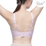 Wacoal Curve Diva บราเก็บกระชับ สาวคัพใหญ่ รุ่น WB7397/WQ1332 สีชมพูกุหลาบป่า (WR)