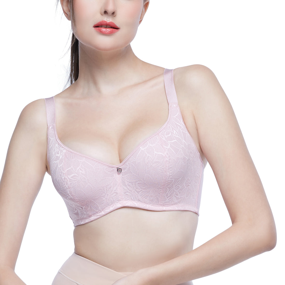 Wacoal Curve Diva Firming bra for big cup girls model WB7397/WQ1332 Pink Wild Rose (WR)