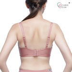 Wacoal Curve Diva, a bra for large-cup women, model WB7540 (paired with pants model WY1181), orange-brown (PO)
