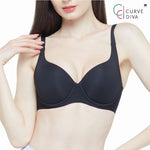 Wacoal Curve Diva, underwire bra, firming, plus size, model WQ1863, beige (BE)