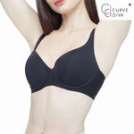 Wacoal Curve Diva, underwire bra, firming, plus size, model WQ1863, beige (BE)