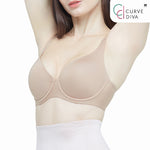Wacoal Curve Diva บรามีโครงเก็บกระชับสาวคัพใหญ่ รุ่น WB7952  โอวัลติน (OT)