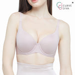 Wacoal Curve Diva, underwire bra, firming, plus size, model WQ1863, beige (BE)