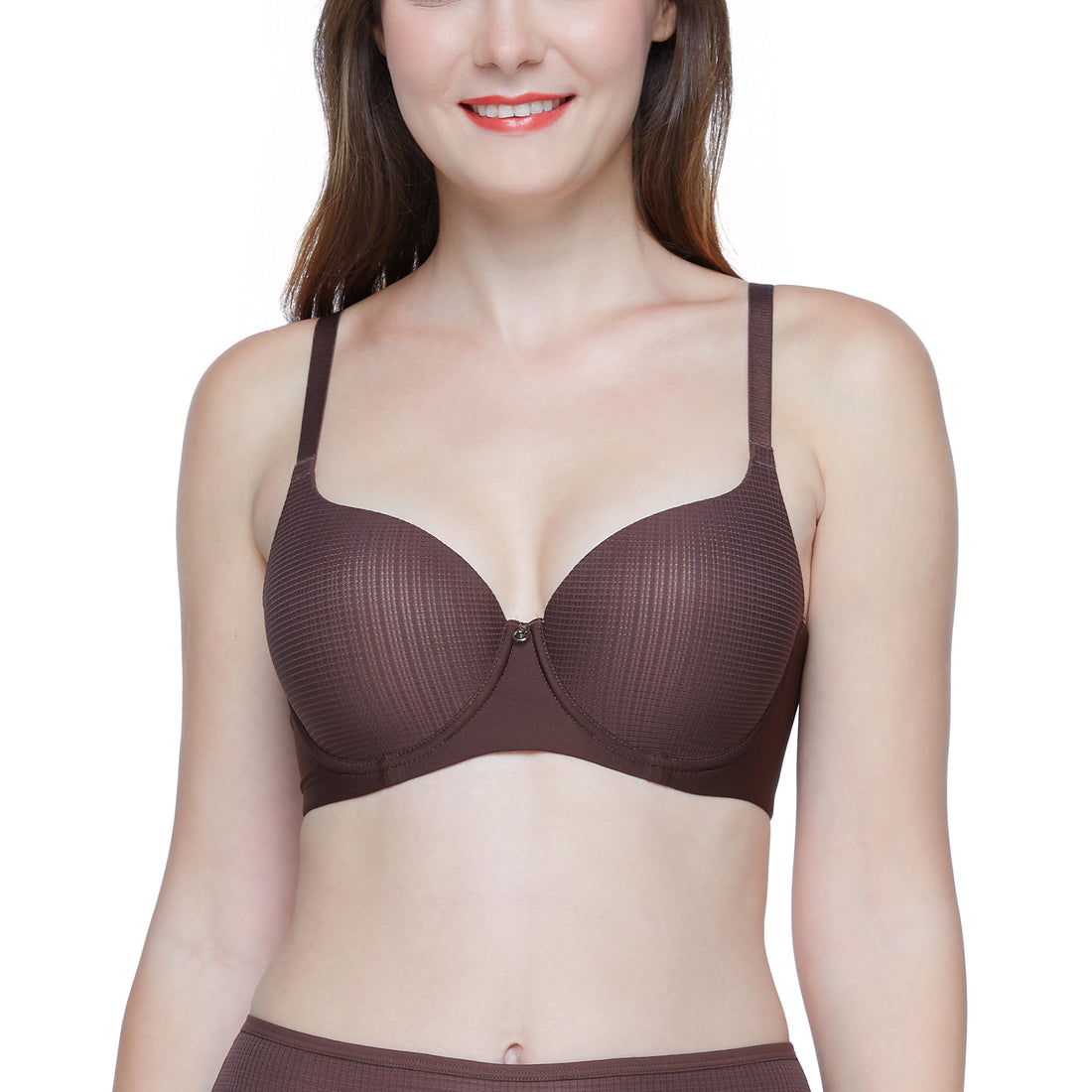 Wacoal Curve Diva, supportive bra for large cup girls, model WB7984/WQ1858, burnt brown (BT)