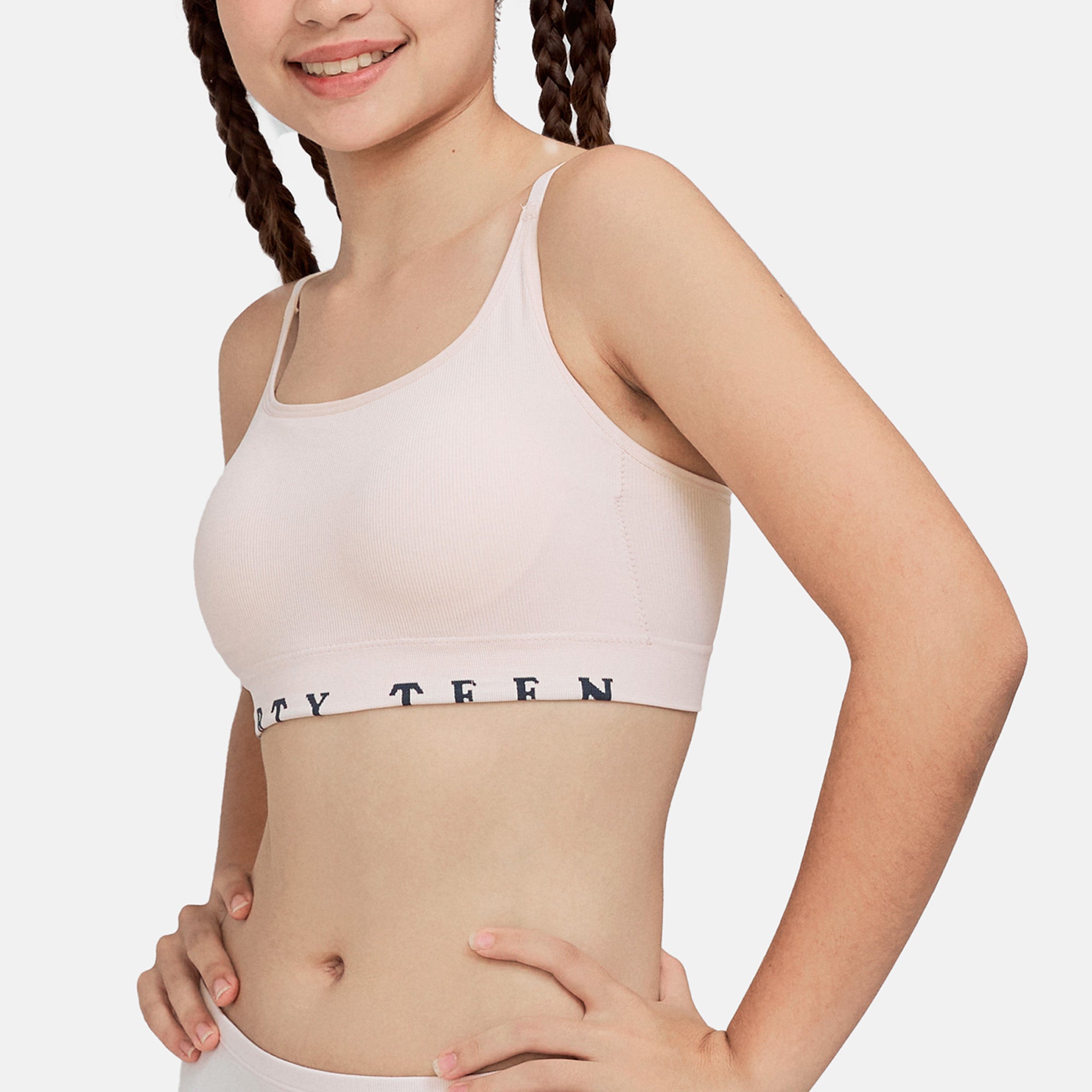 Wacoal Teen ชุดชั้นในสำหรับวัยใส บราไร้โครง รูปแบบสปร์อต รุ่น WBT114 สีเนื้อ (NN)