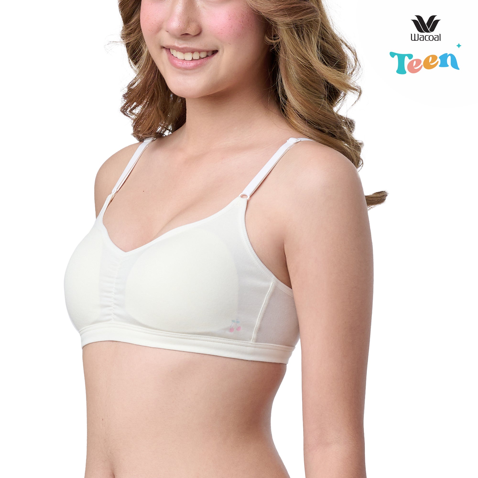 Wacoal Teen ชุดชั้นในสำหรับวัยใส บราไร้โครง รุ่น WBT120 สีครีม (CR)