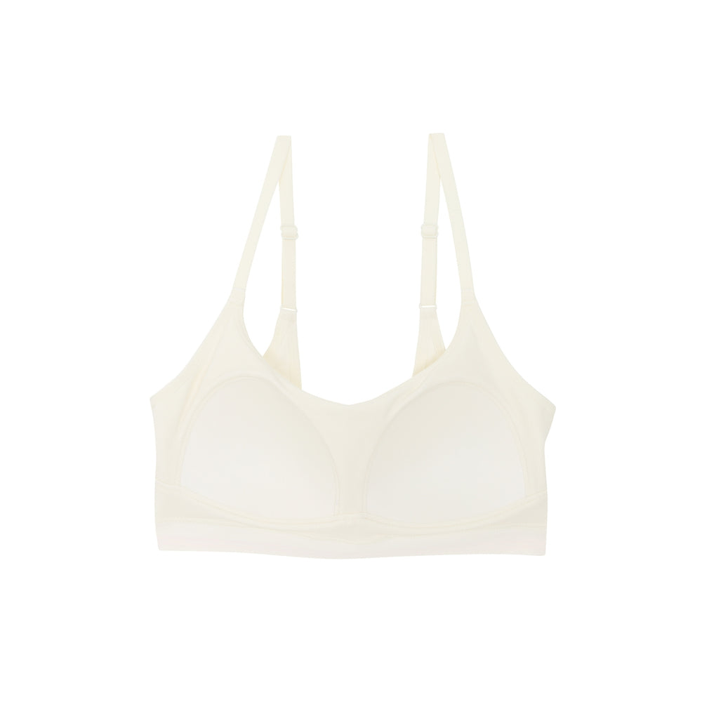 Wacoal Teen ชุดชั้นในสำหรับวัยใส บราไร้โครง รุ่น WBT129 เข้าคู่ กางเกงในสำหรับวัยใส รุ่น MUT128 สีครีม (CR)