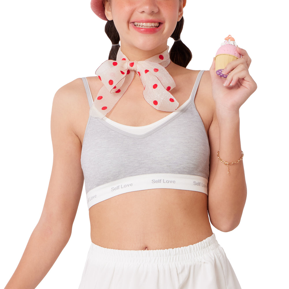 Wacoal Teen ชุดชั้นในสำหรับวัยใส บราไร้โครง รุ่น WBT130 สีเทา (GY)