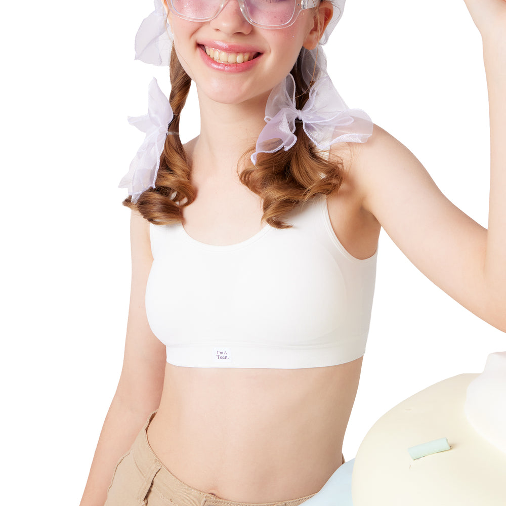 Wacoal Teen ชุดชั้นในสำหรับวัยใส บราไร้โครง รุ่น WBT131 สีขาว (WH)