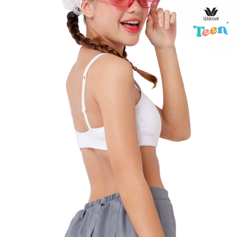 Wacoal Teen ชุดชั้นในสำหรับวัยใส บราไร้โครง รุ่น WBT132 สีขาว (WH)