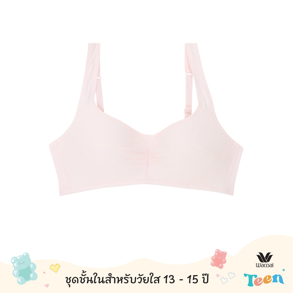 Wacoal Teen ชุดชั้นในสำหรับวัยใส บราไร้โครง รุ่น WBT140 สีชมพู (PI)