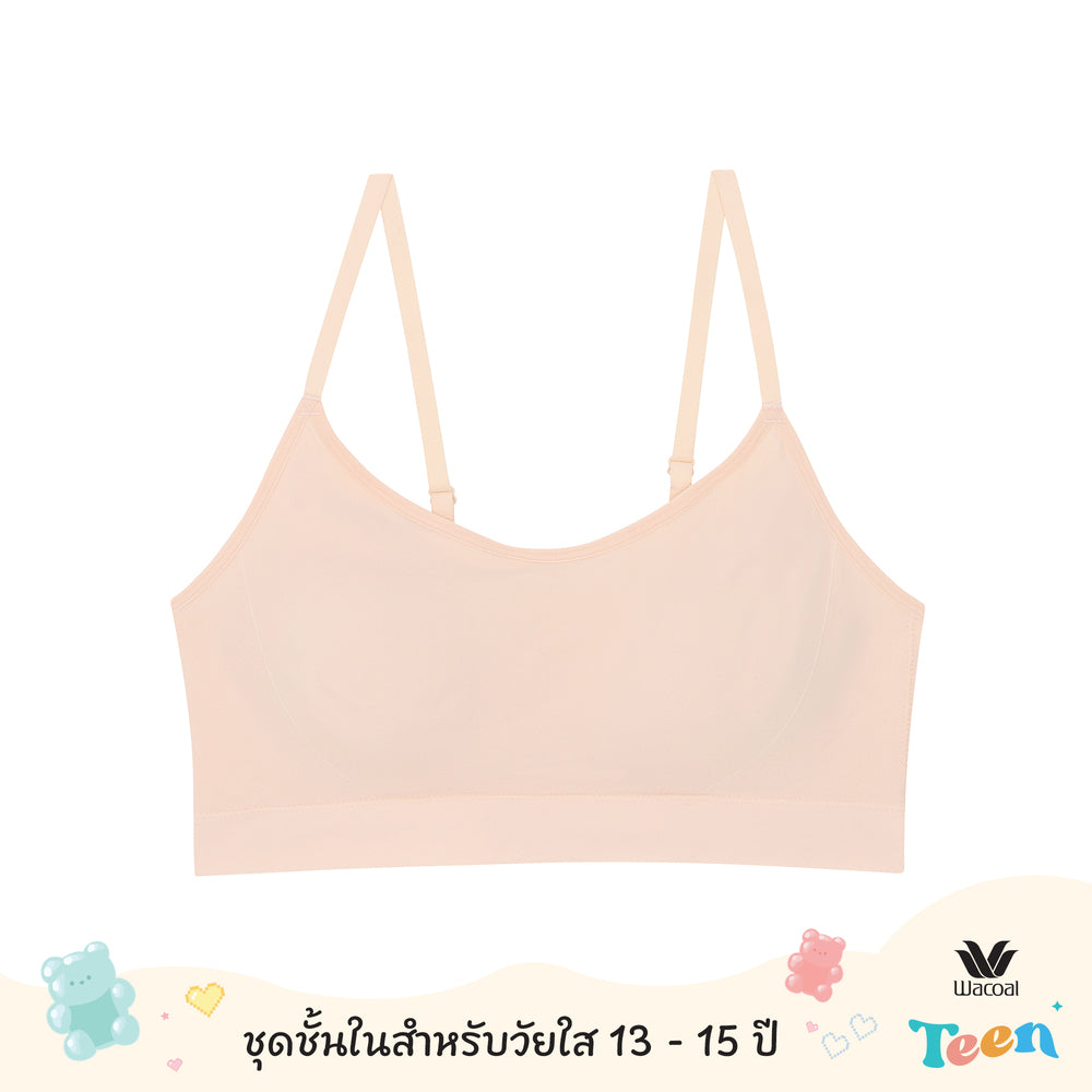 Wacoal Teen ชุดชั้นในสำหรับวัยใส บราไร้โครง รุ่น WBT140 สีเนื้อ (NN)