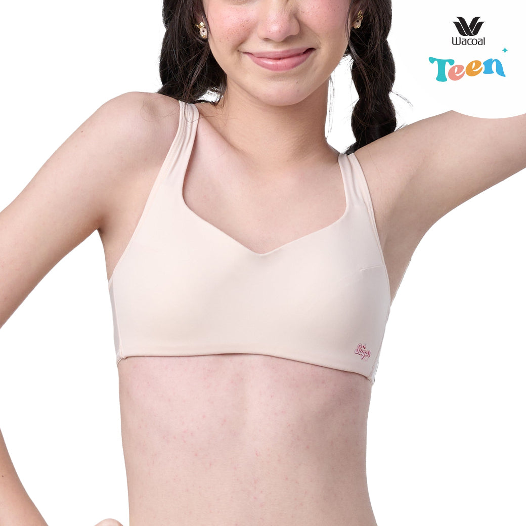 Wacoal Teen ชุดชั้นในสำหรับวัยใส บราไร้โครง รุ่น WBT313 สีเนื้อ (NN)