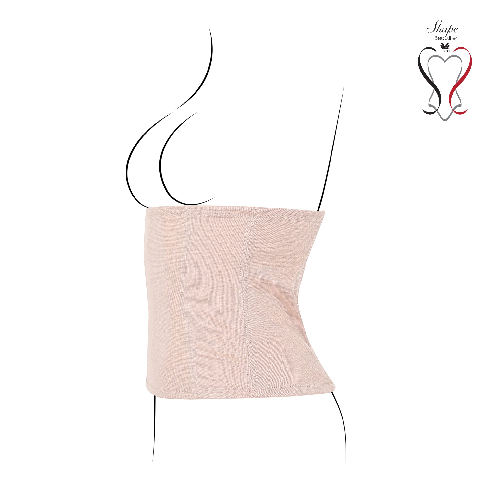 Wacoal Shapewear สเตย์แผ่นเก็บกระชับเอว และหน้าท้อง รุ่น WG8130 สีเบจ (BE)