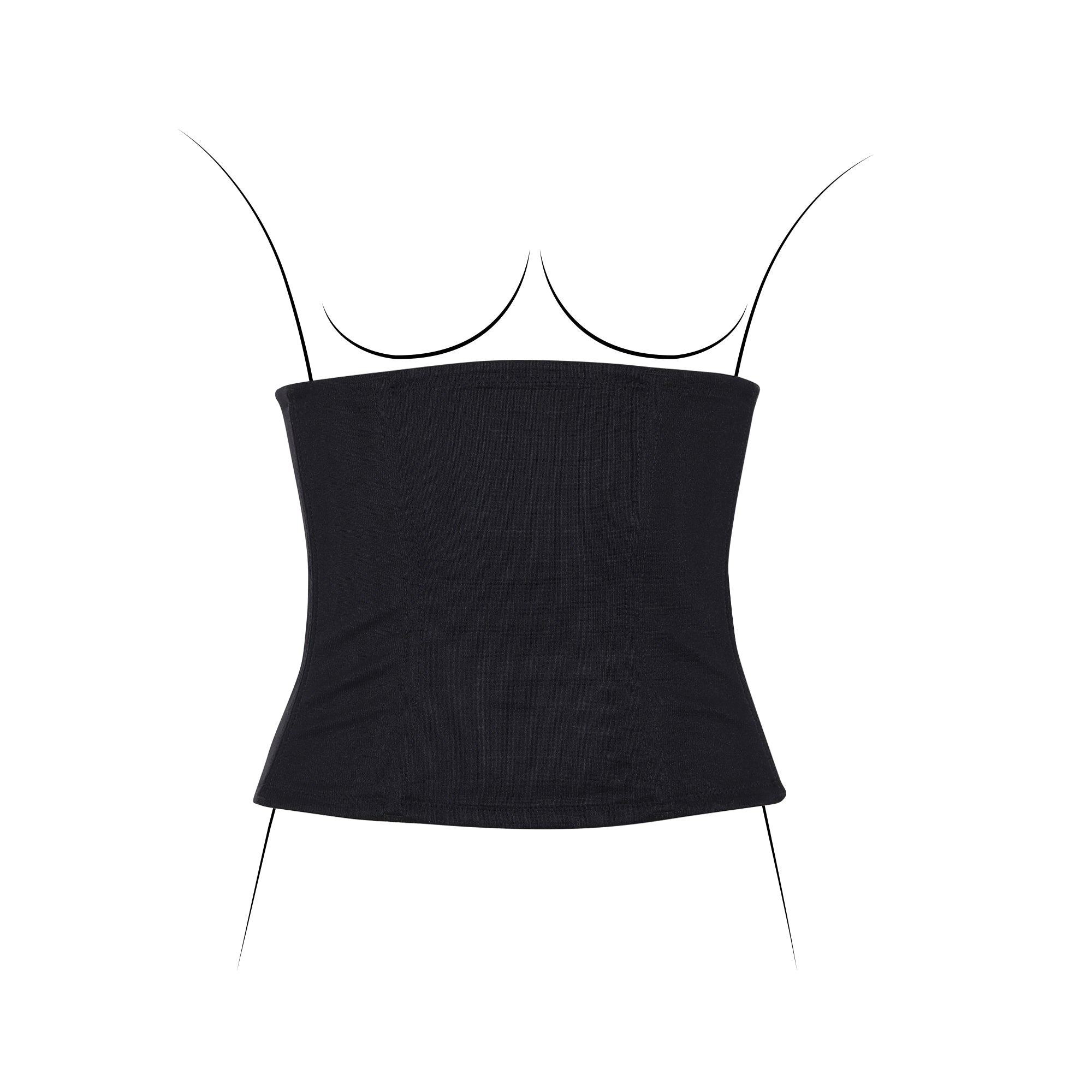Wacoal Shapewear สเตย์แผ่นเก็บกระชับเอว และหน้าท้อง รุ่น WG8130 สีดำ (BL)