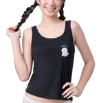 Wacoal Teen x Plaifah.postcard เสื้อกล้ามสำหรับวัยใส พิมพ์ลายการ์ตูน รุ่น WH3A15 สีดำ (BL)