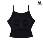 Wacoal Lingerie เสื้อสายเดี่ยวเสริมบรา ผ้าร่อง (Rib) รุ่น WH4A04 สีดำ (BL)