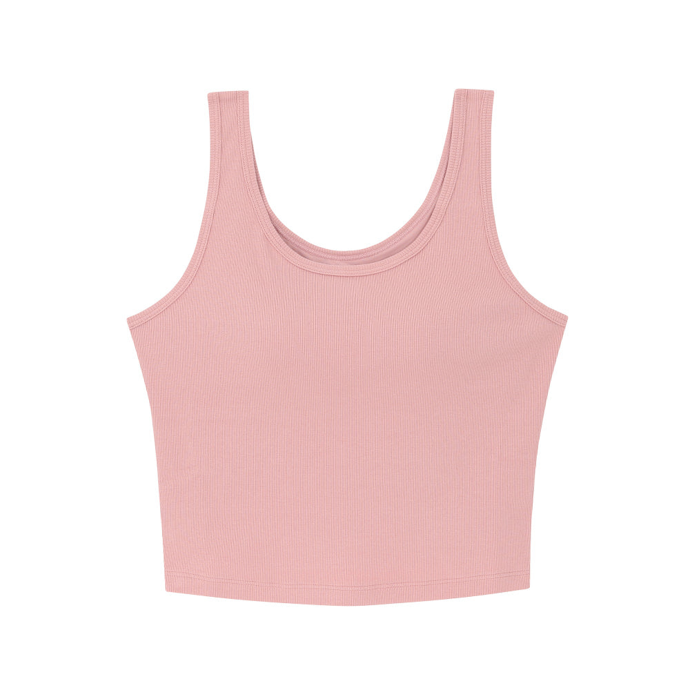 Wacoal Lingerie เสื้อกล้ามเสริมบรา ผ้าร่อง (Rib) รุ่น WH4A05 สีชมพู (CP)