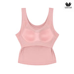 Wacoal Lingerie เสื้อกล้ามเสริมบรา ผ้าร่อง (Rib) รุ่น WH4A05 สีชมพู (CP)